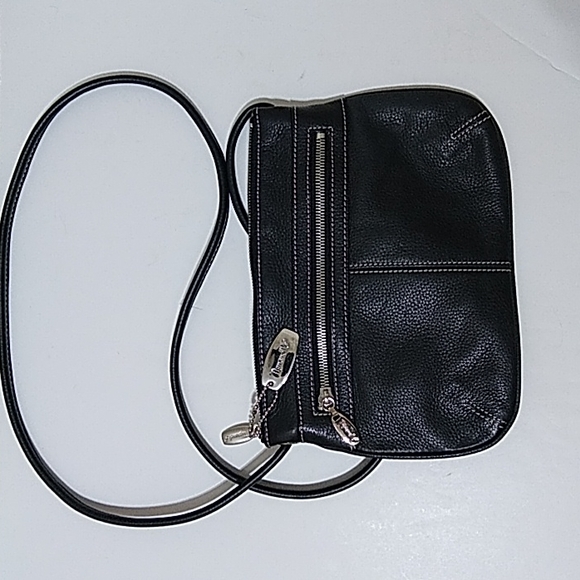 Tignanello Black Pebble Leather Crossbody Bag - Picture 1 of 3